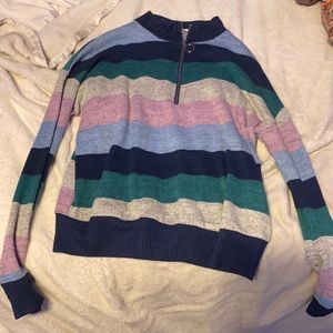 multicolored shirt same design on the back